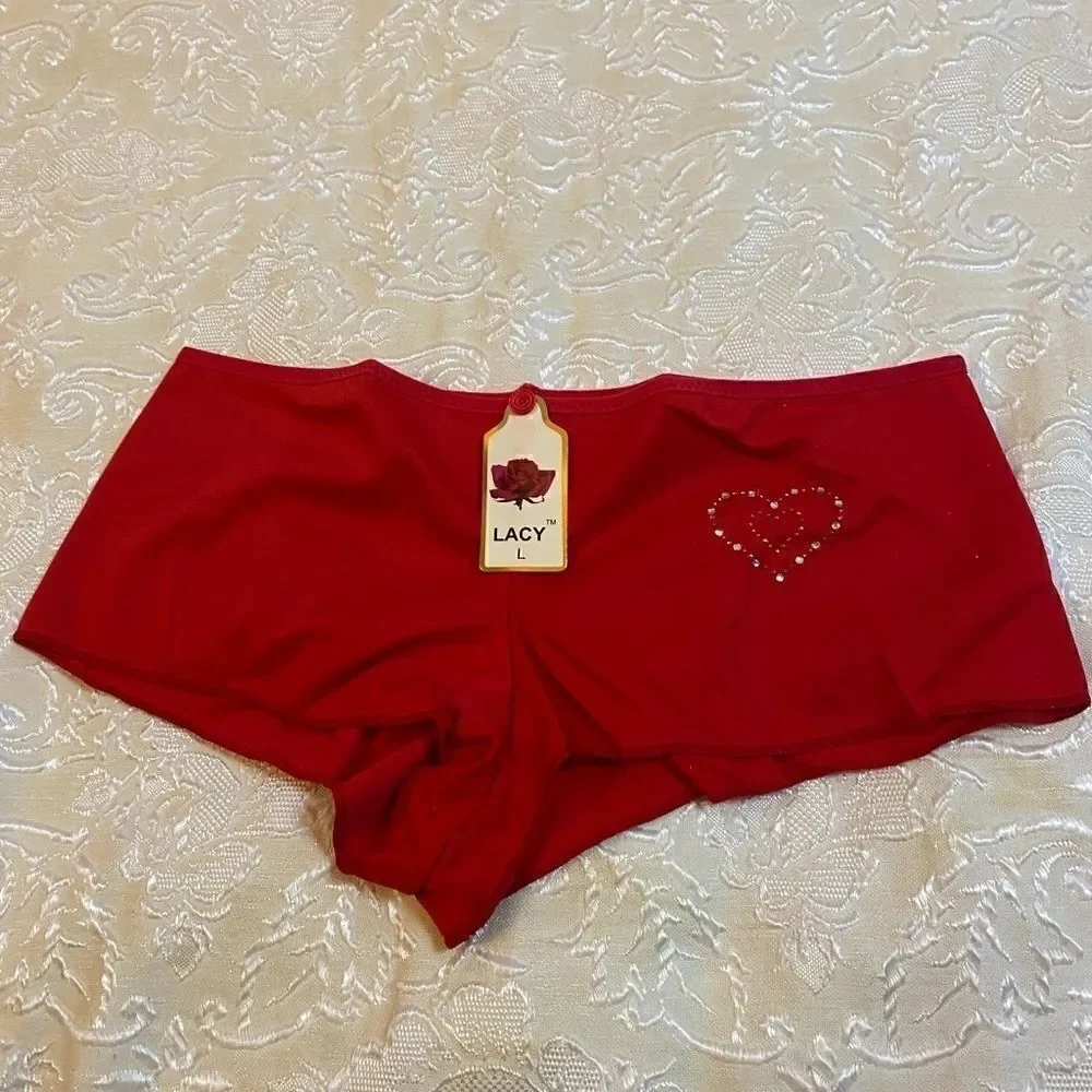 🌺Women’s lacy fashion super cute panties pack of 3 Size : large